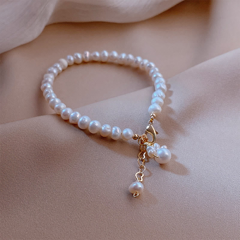 Pearl Cat Paw Healing Chain Bracelet