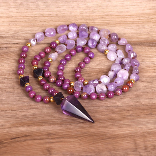 Shaped Pearl Amethyst Necklace