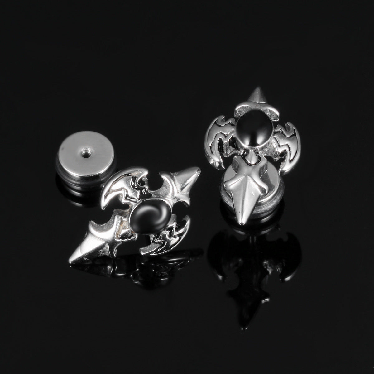 Stainless Steel Crusades Stud Earrings