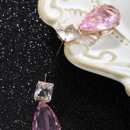 Drop-shaped Zircon Light Luxury Niche Earrings
