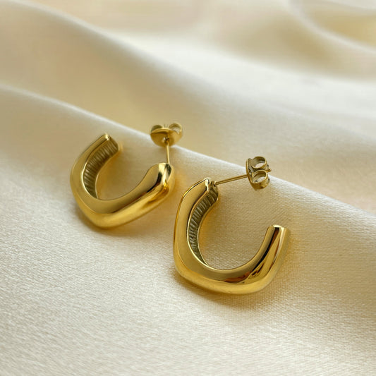 Minimal Titanium Steel Stud Earrings