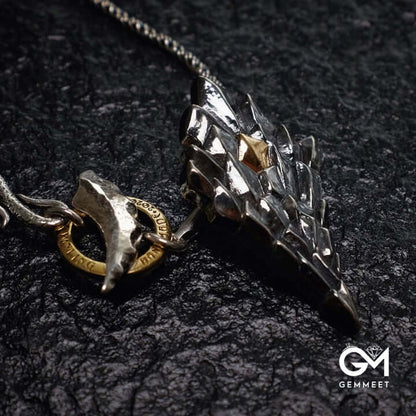 Original Black Dragon Scale Vintage Necklace