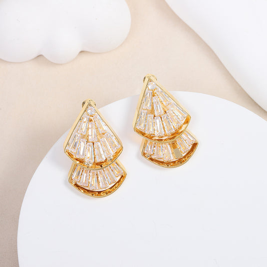 Vintage Fan Adjustable Earrings