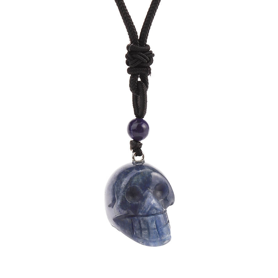 Crystal Halloween Skull Acrylic One-piece Necklace