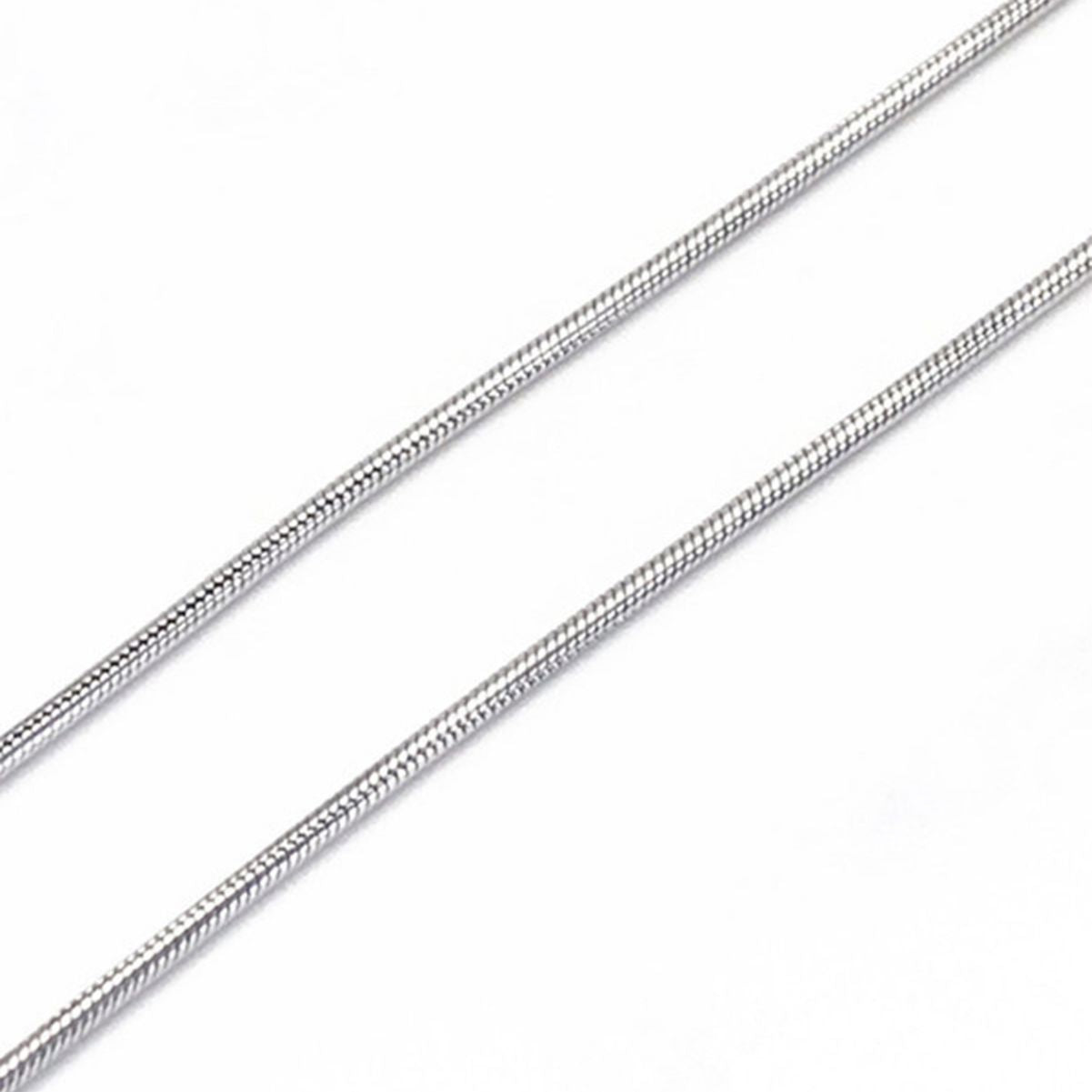 Stainless Steel Flat Simple Classic Men's Necklace