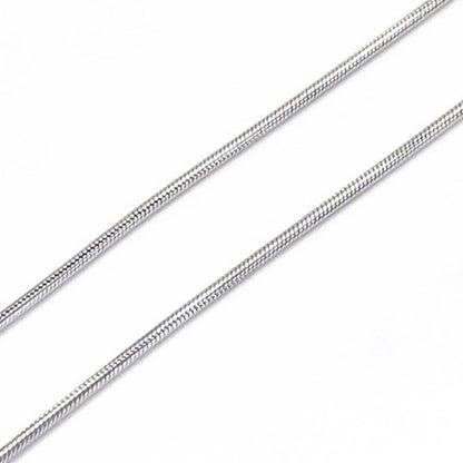 Stainless Steel Flat Simple Classic Men's Necklace