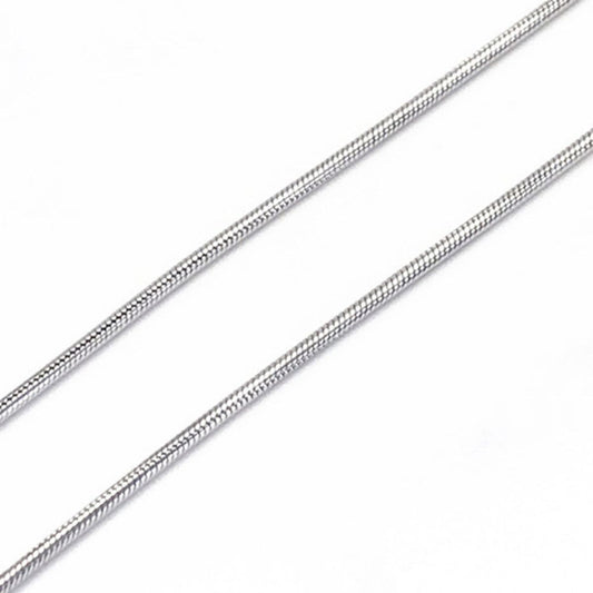 Stainless Steel Flat Simple Classic Men's Necklace