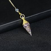 Crystal Resin Hexagonal Pyramid Pendulum
