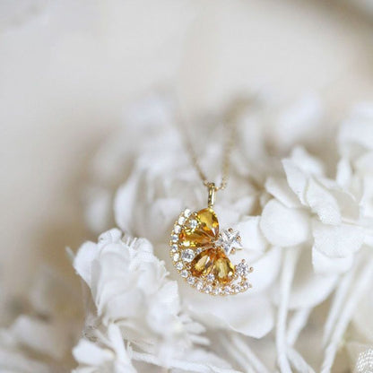 Refreshing Orange Soda Citrine Necklace