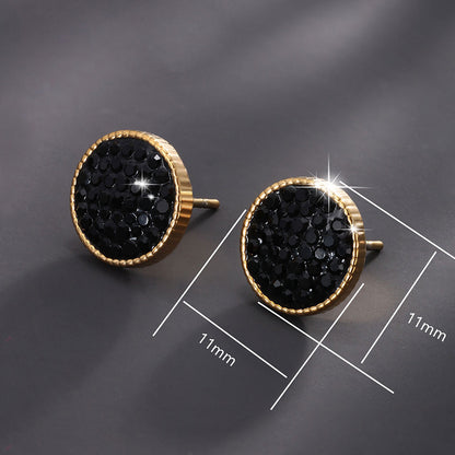 Retro Luxury High-end Black Earrings for Women