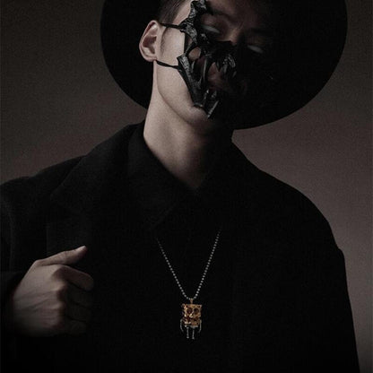 Sponge Skull Machine Design Creative Necklace