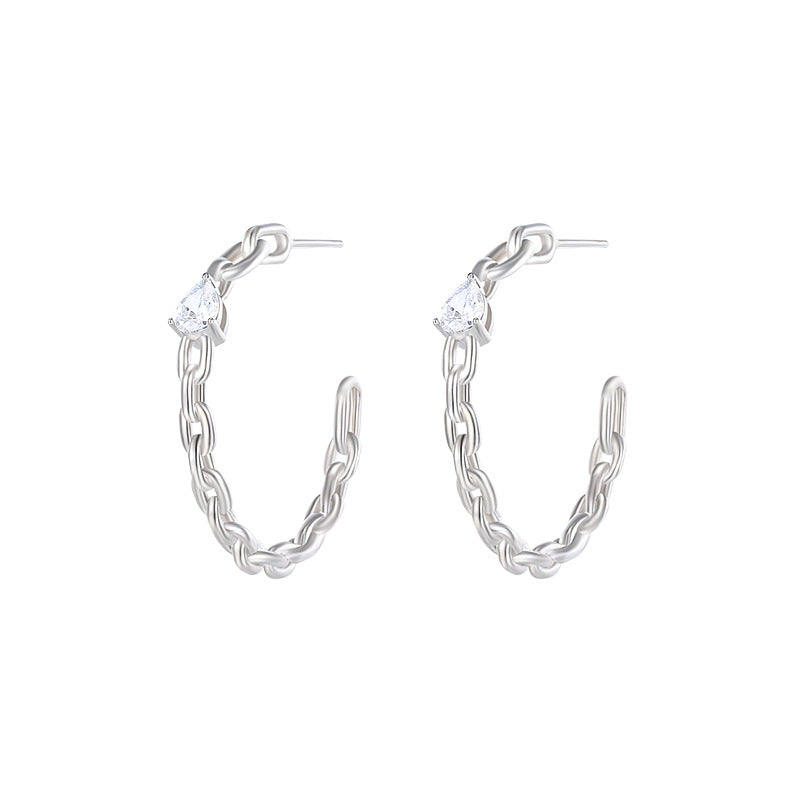Simple Geometric Exaggerated C Earring Letter Earrings