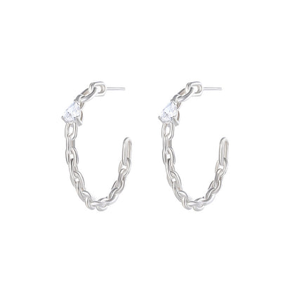 Simple Geometric Exaggerated C Earring Letter Earrings