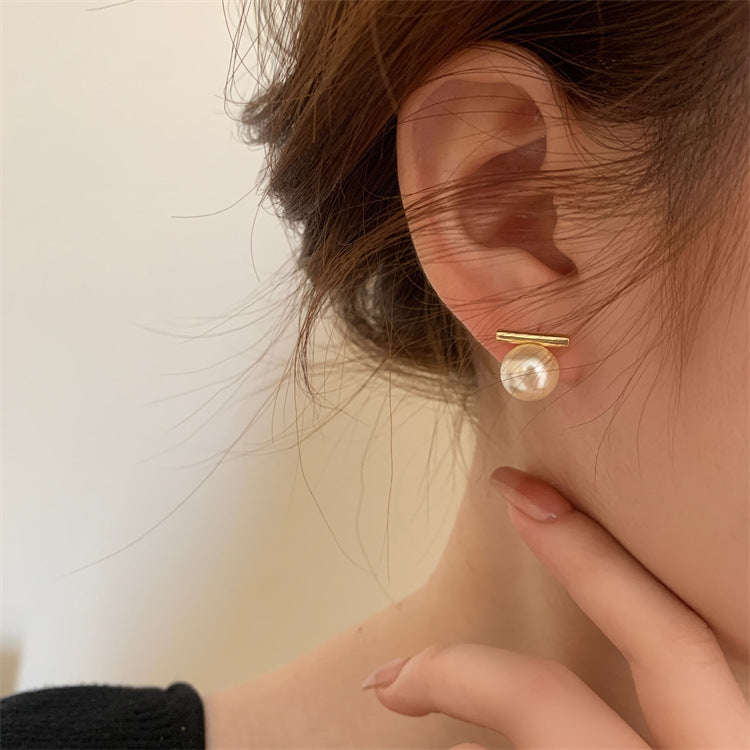 S925 Sterling Silver French Pearl Earrings