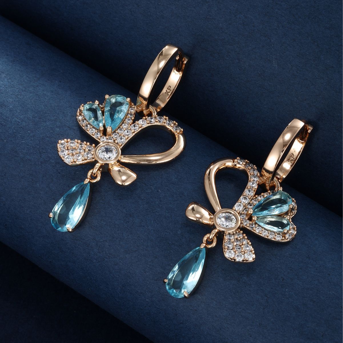 Light Luxury Sweet Bow Love Earrings for Women