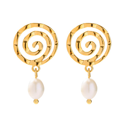 Small Fragrance Fashion Pearl Pendant Earrings