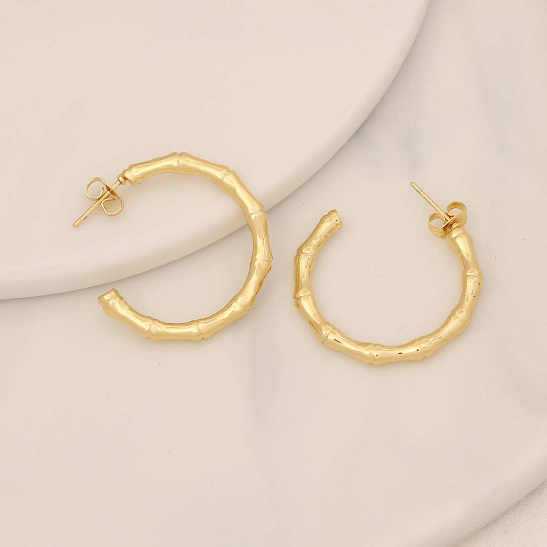 Simple Stainless Steel Geometric Stud Earrings