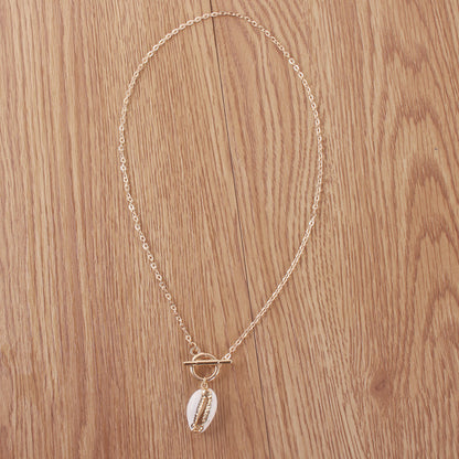 Simple Gold-plated Shell Necklace