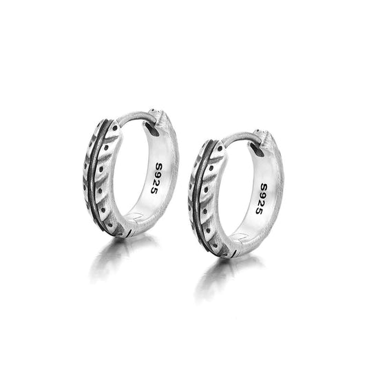 Sterling Silver Niche Design Locomotive Earrings