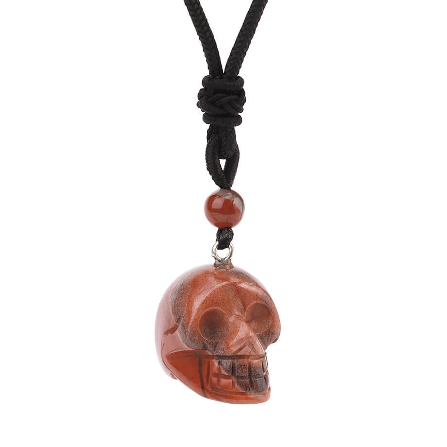 Crystal Halloween Skull Acrylic One-piece Necklace