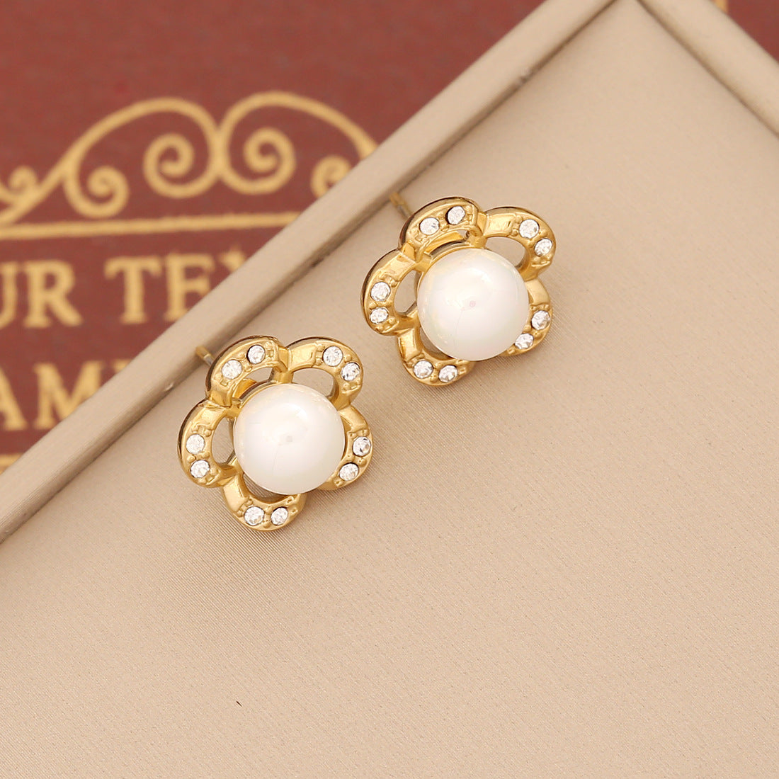 Heart-shaped Stainless Steel Stud Earrings