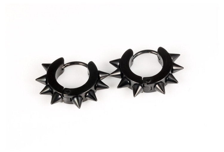 Stainless Steel Cone Hoop Earrings