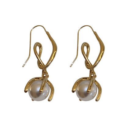 Pearl Irregular Geometric Earrings