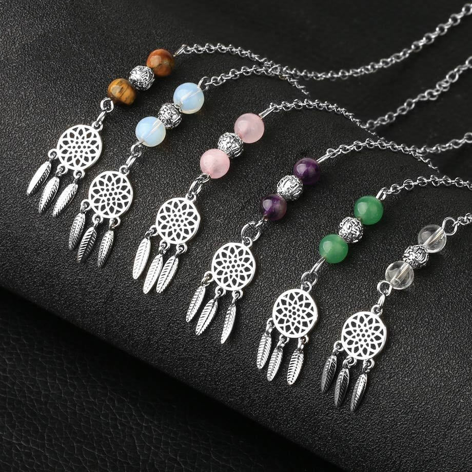 Stone Crystal Spirit Pendant Cone