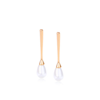 Fashionable Cool Style High-end Imitation Pearl Earrings
