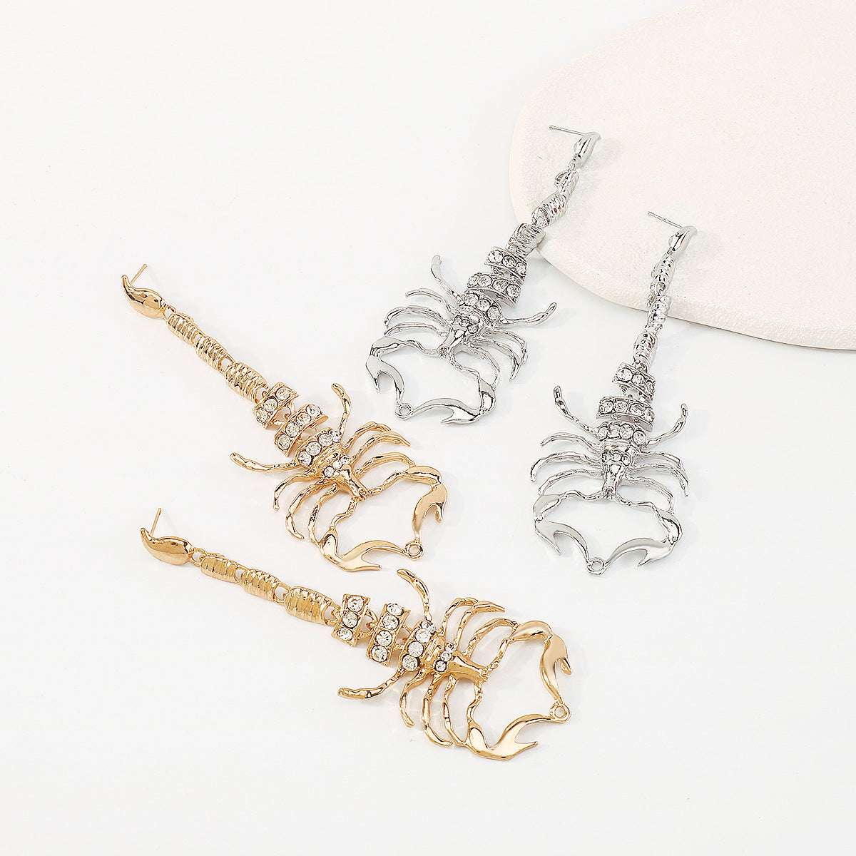 Halloween Scorpion Full Stones Drop Earrings
