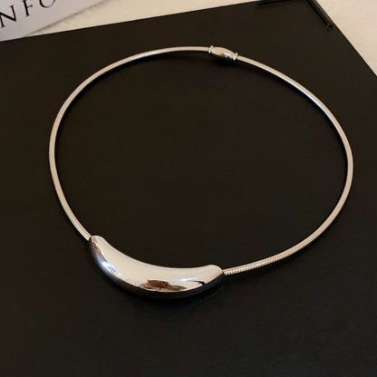 Titanium Steel Curved Magnetic Necklace