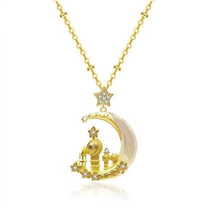 The Star-Moon Castle Fritillary Necklace Is Sweet and Exquisite