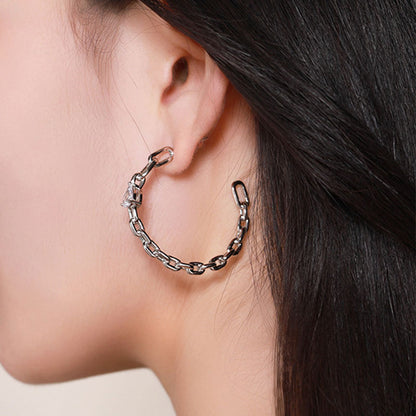 Simple Geometric Exaggerated C Earring Letter Earrings