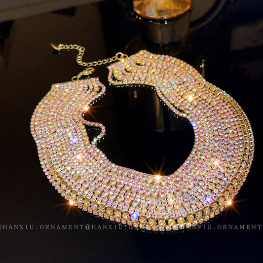 Multi-layer Colorful Light Zircon Necklace