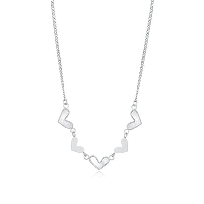 Titanium Steel Female Shell Heart Necklace