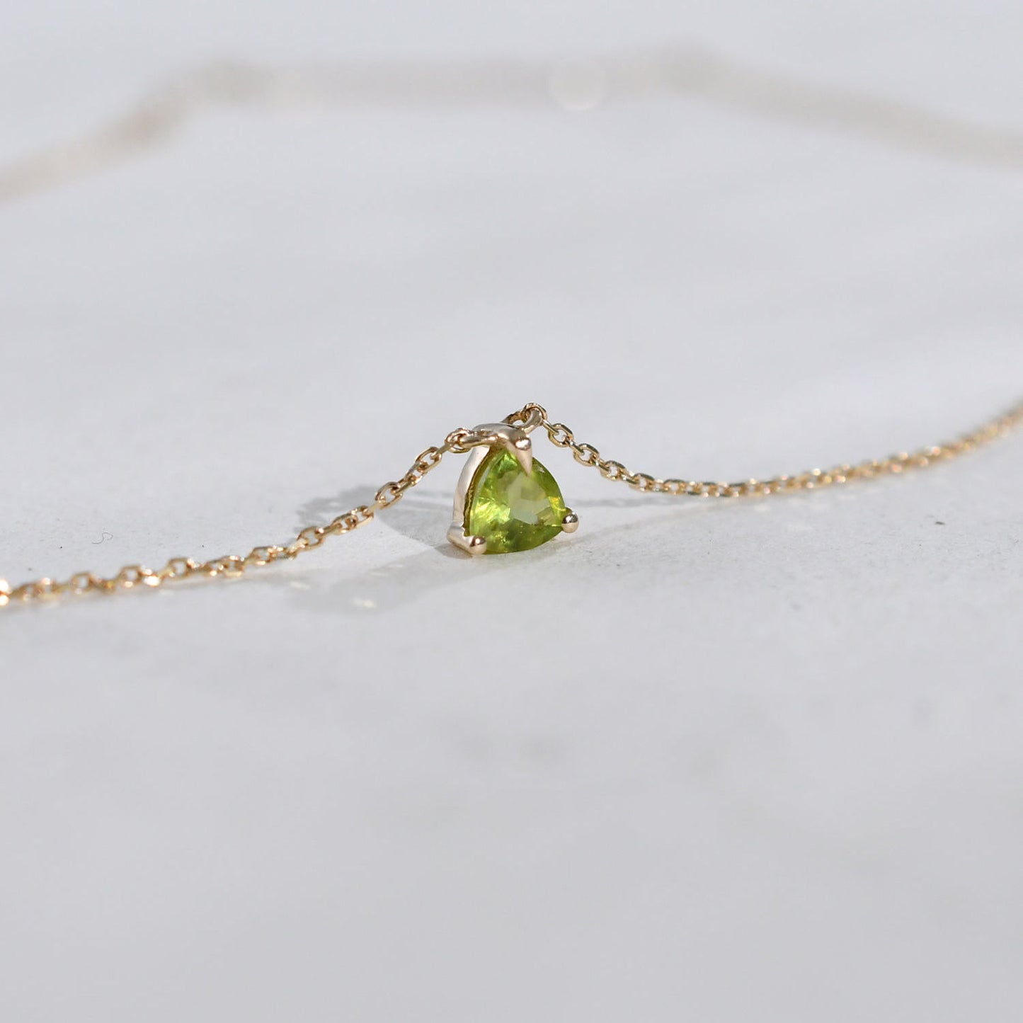 Simple Peridot Necklace