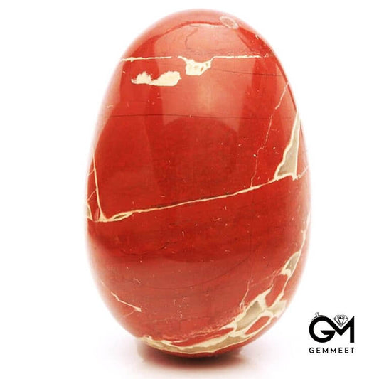 Easter Red Jasper Fire Spirit Crystal Egg