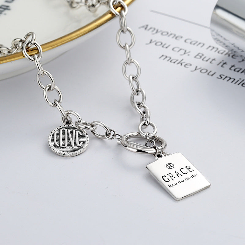 S925 Sterling Silver Vintage Trend Necklace for Men and Women