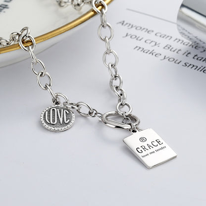 S925 Sterling Silver Vintage Trend Necklace for Men and Women