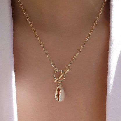 Simple Gold-plated Shell Necklace