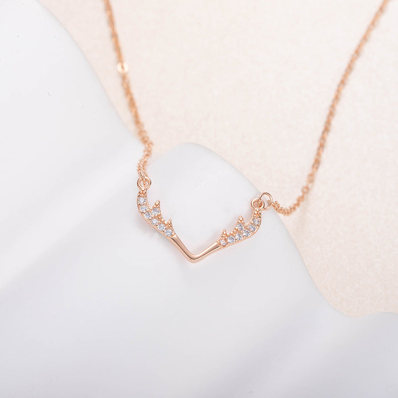 Mori Department Simple Temperament Antler A Deer Has Your Necklace