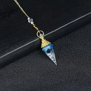 Crystal Resin Hexagonal Pyramid Pendulum