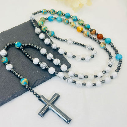 Cross Catholic Rosary Necklace