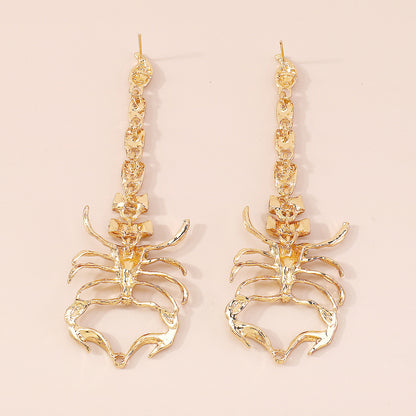 Halloween Scorpion Full Stones Drop Earrings