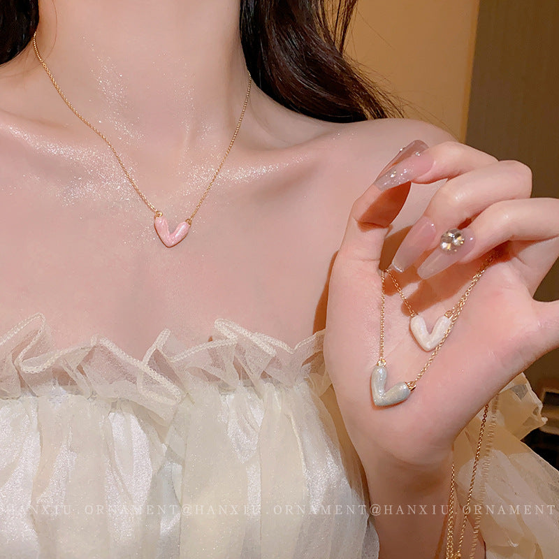 Sweet Maiden Geometric Letter Necklace