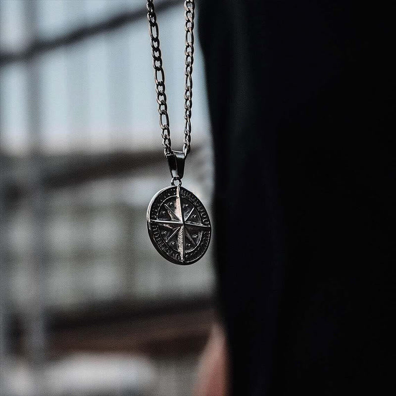 Retro Compass Men's Necklace