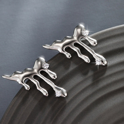 Lava Studs Statement Earrings