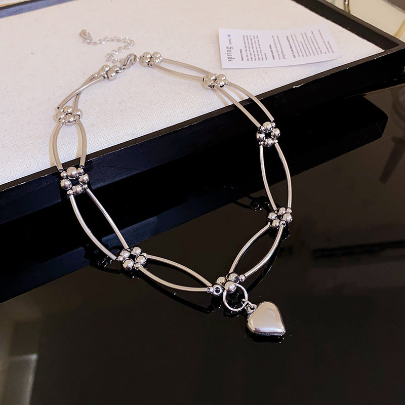 Colorful Zircon Love Butterfly Pearl Necklace