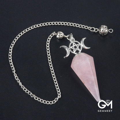 Three Phase Moon Healing Hexagon Cone Spiritual Pendulum