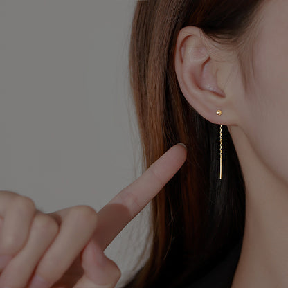 S925 Sterling Silver Beanie Earrings